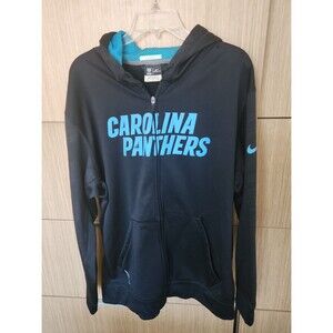 Nike NFL Carolina Panthers Black Full-Zip Sweatshirt Ricky Proehl Size XL